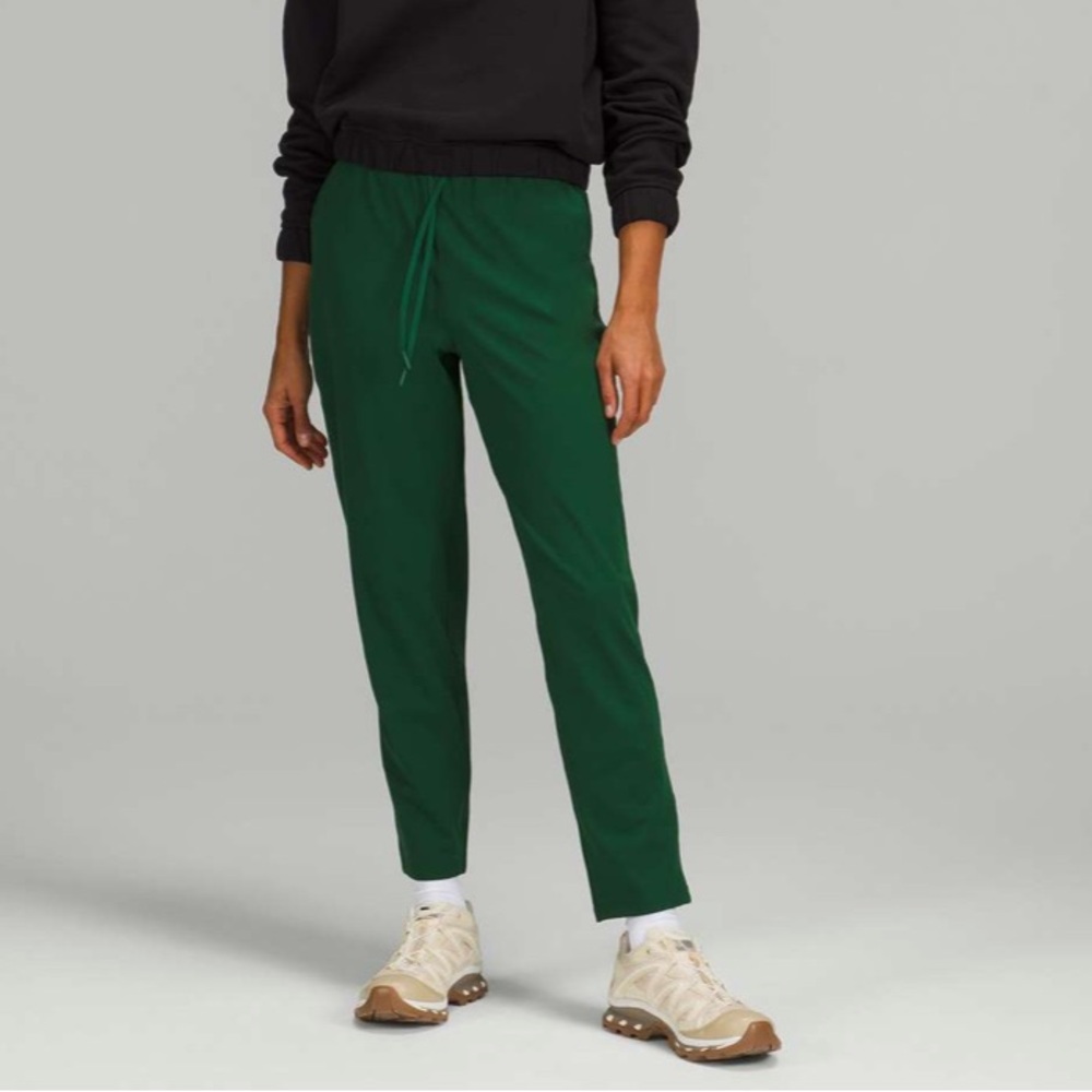 Lululemon Stretch High Rise 7/8 Length Pant 25"- green